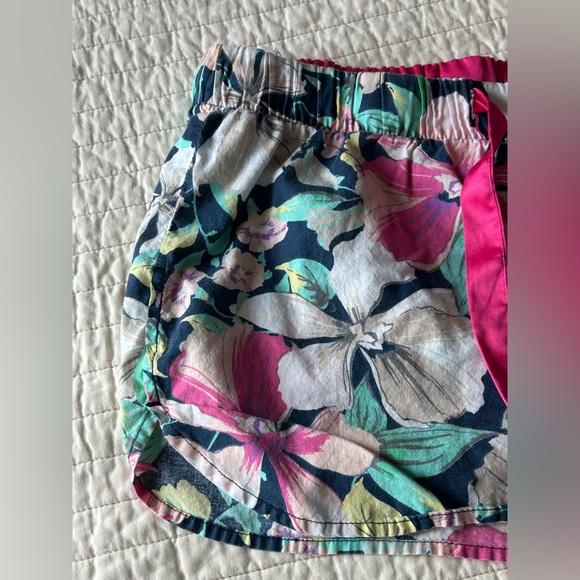 Old Navy Floral Cotton Women's Pajama Loungewear Shorts Tropical Hawaiian Sz M - Picture 3 of 5